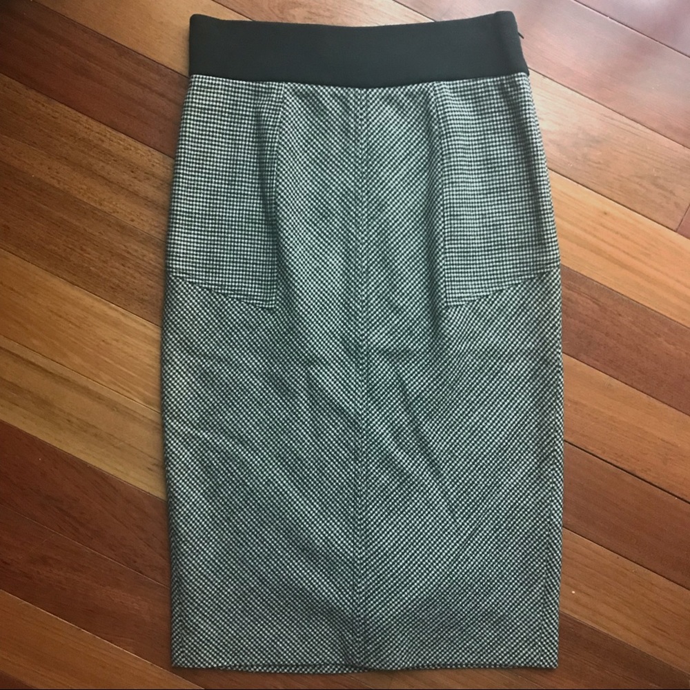 Diane von Furstenberg plaid pencil skirt